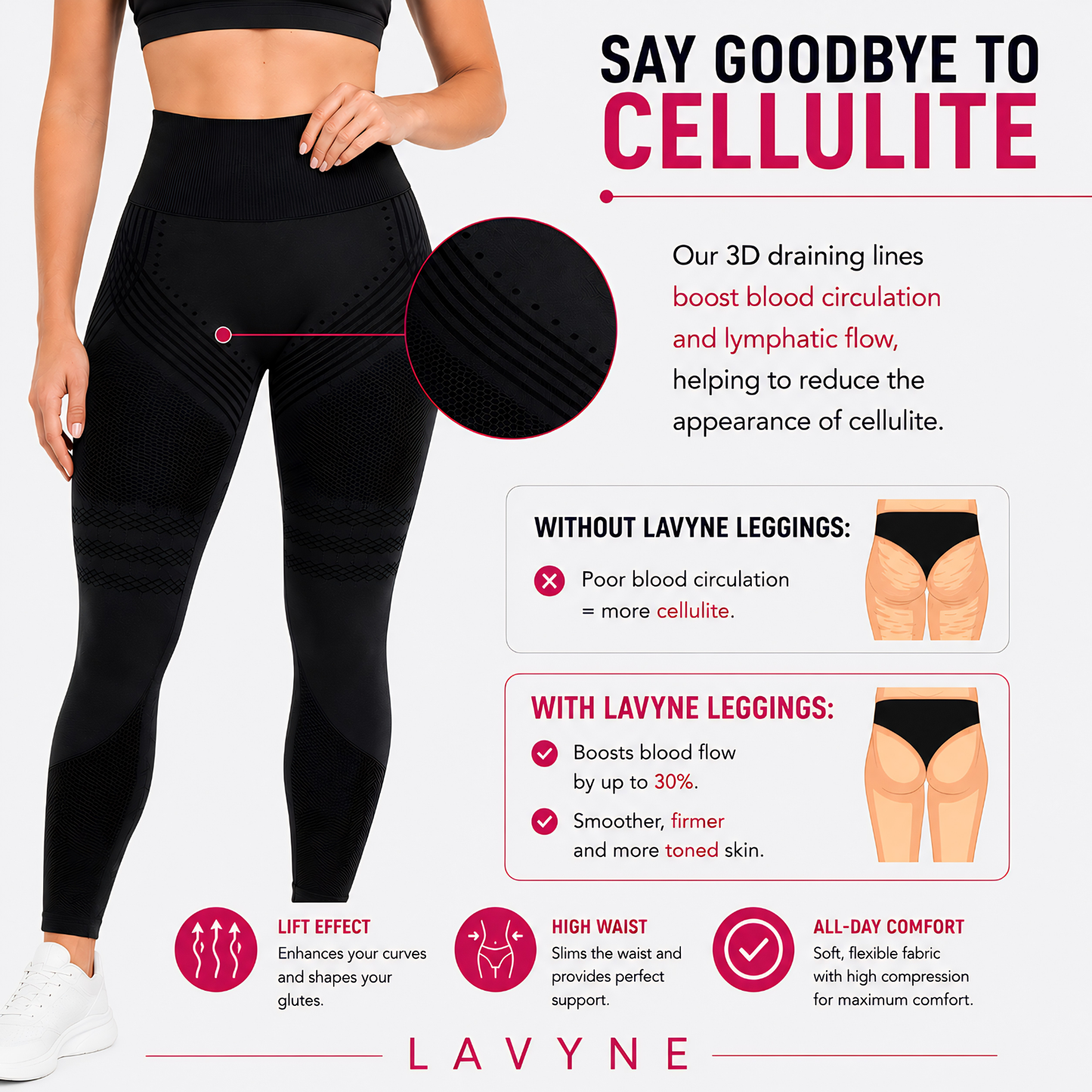 Legging Sculptant 3D - Soft Lavender