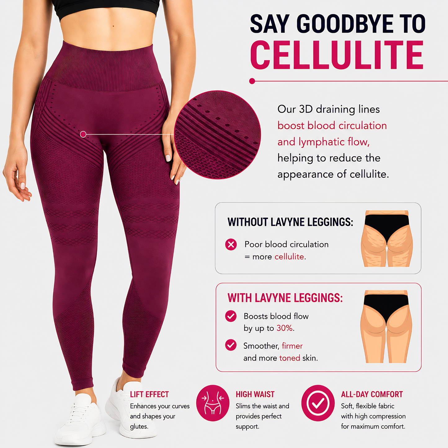 Legging Sculptant 3D - Soft Lavender